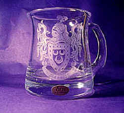 Plain & Cut Crystal Tankards available. 500ml & 250ml