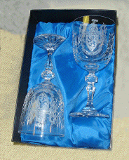Boxed pair of Red Wine glasses