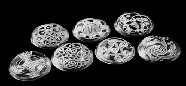 Knot designs on Paper Weights. Note 3D effect from Sand Carving.