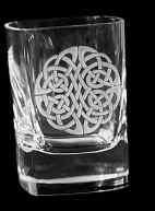 Shot Glass. Celtic Knot Design